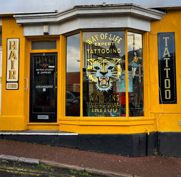 Tattoo Torquay – Riviera Tattoo is a professional walk-in tattoo studio offering traditional tattoos, custom designs and bold flash work.